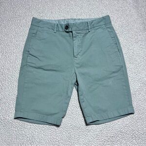 Bonobos Flat Front Shorts Size 31 Sea Foam Green Teal Classic Casual Comfy Slack